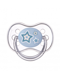 Canpol babies Cumlík utišujúci Newborn Baby silikón symetrický A 0-6m modrý
