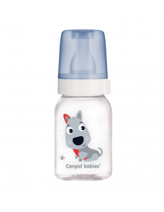 Canpol babies Dojčenská fľaša plast Cute Animals 120 ml 3m+
