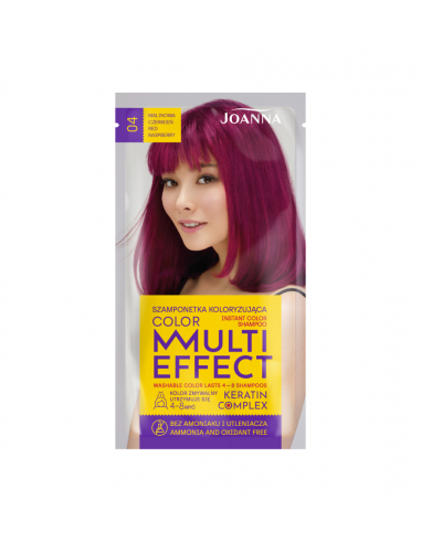 Multi Effect Color farbiaci šampón Malinová červená 004
