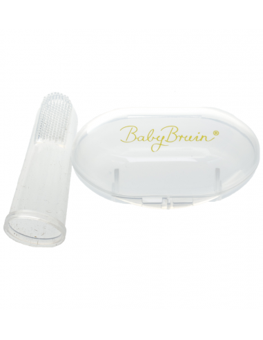Baby Bruin Prvá detská zubná kefka silikónová s masážou podnebia a s obalom