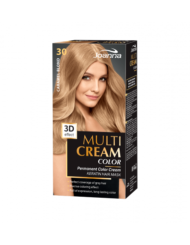 Joanna Multi Cream Color farba na vlasy Karamelový blond 030