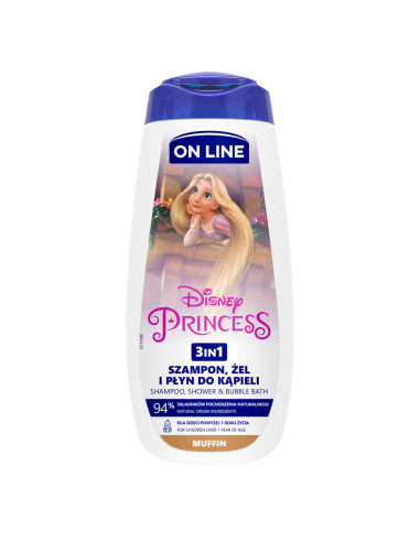 Disney šampón a sprchový gél 3v1 Princess 400 ml