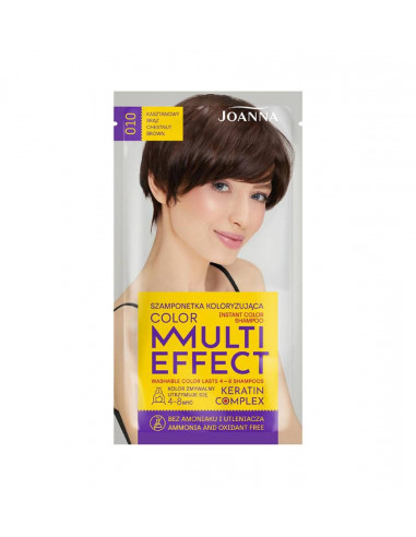 Multi Effect Color farbiaci šampón - Gaštanová hnedá 010