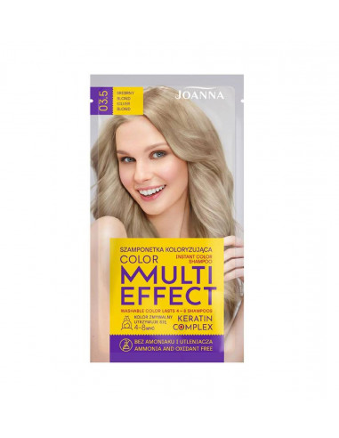 Multi Effect Color farbiaci šampón - Strieborný blond 3.5