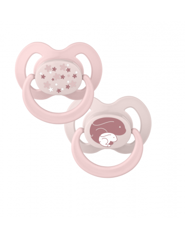 Baby Nova Anatomický utišujúci cumlík s krúžkom silikón 0-6m 2 ks sterilizačný box