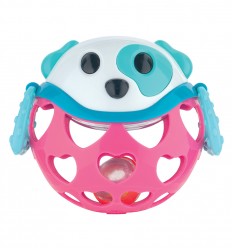 Canpol babies interaktívna hračka s hrkálkou ružový psík