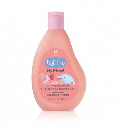 Bebble Jahodový šampón a sprchový gél 2v1 250 ml