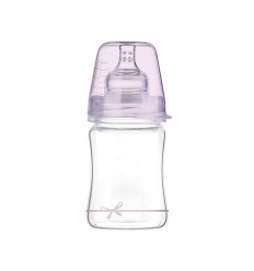 Lovi Dojčenská fľaša sklo Diamond Glass 150ml 0m+Baby Shower girl