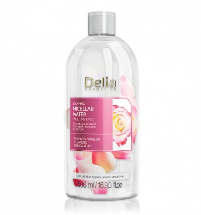 Delia Upokojujúca micelárna voda s extraktom ruže 500 ml