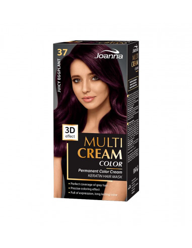 Joanna Multi Cream Color farba na vlasy Šťavnatý baklažán 037
