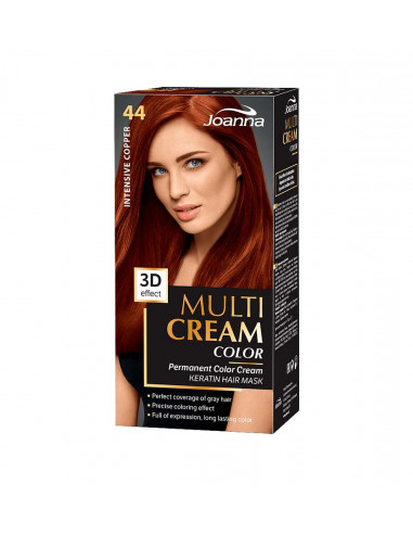 Joanna Multi Cream Color farba na vlasy Intenzívna meď 044