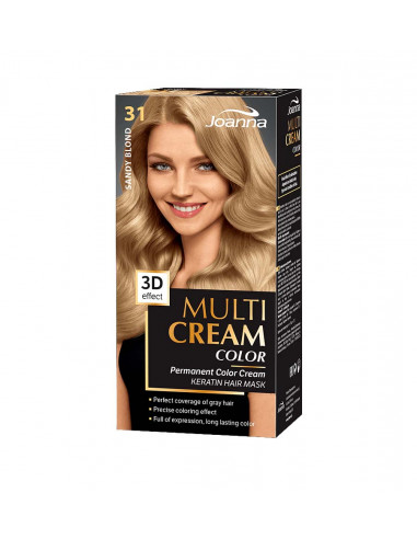 Joanna Multi Cream Color farba na vlasy Pieskový blond 031