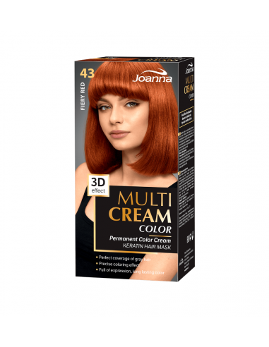 Multi Cream Color farba na vlasy - Ohnivá červená 043