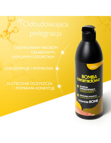 BOMBA CERAMIDOWA obnovujúci šampón na oslabené a drsné vlasy 500 ml