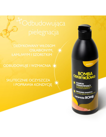 BOMBA CERAMIDOWA obnovujúci šampón na oslabené a drsné vlasy 500 ml
