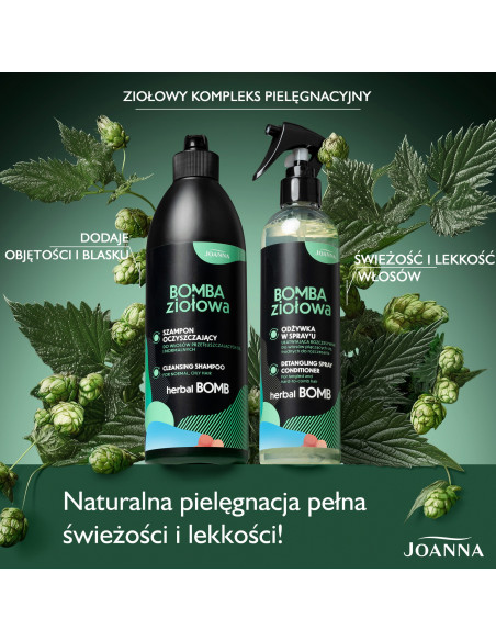 HERBAL BOMB Tisztító sampon zsíros és normál hajra 500ml