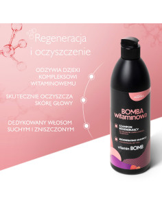 VITAMIN BOMB Regeneráló sampon sérült és száraz hajra 500ml 2