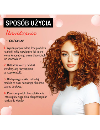 Göndör haj szérum JOANNA CURLS 50g - hidratálás, rugalmasság és gyönyörű fürtök