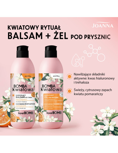 BOMBA KWIATOWA hidratáló testbalzsam Narancsvirág 500 g