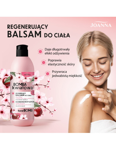 BOMBA KWIATOWA hidratáló testbalzsam Cseresznyevirág 500 g