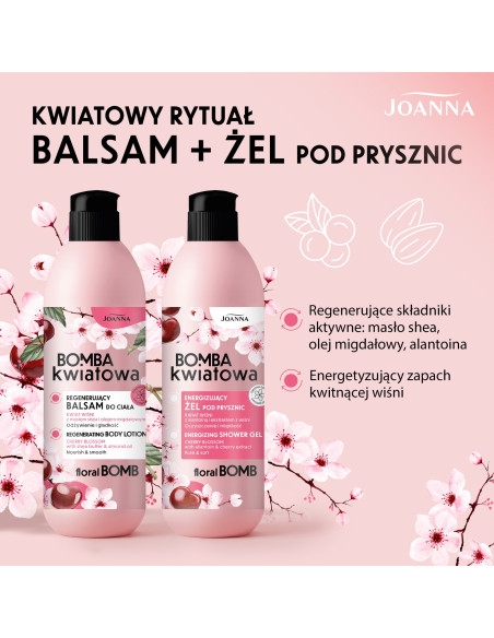 BOMBA KWIATOWA hydratačný telový balzam Čerešňový kvet 500 g