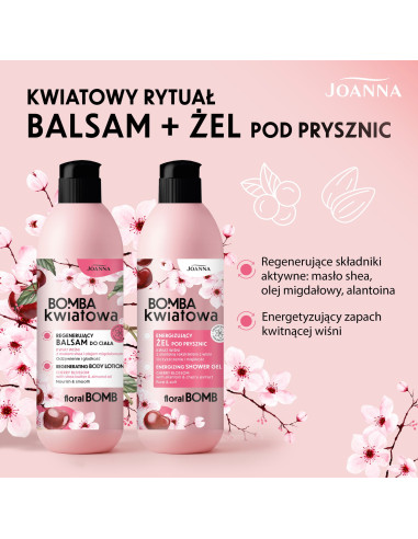 Energetizáló tusfürdő Cherry Blossom | Hidratáló, száraz bőrre