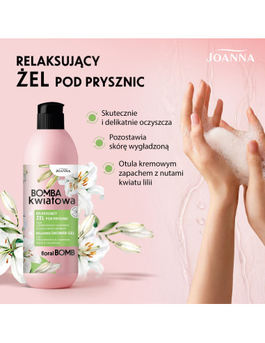 Relaxáló tusfürdő Lilia - hidratáló és gyengéd ápolás