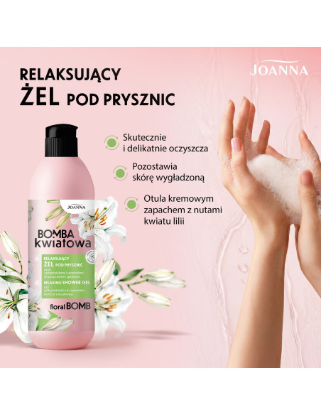 Relaxáló tusfürdő Lilia - hidratáló és gyengéd ápolás