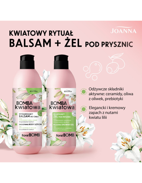 Relaxáló tusfürdő Lilia - hidratáló és gyengéd ápolás
