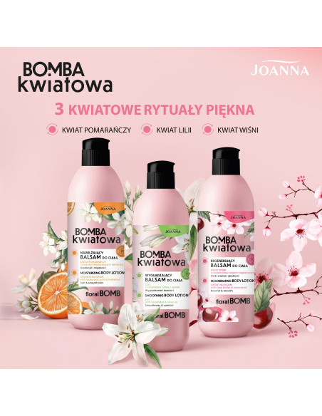 BOMBA KWIATOWA vyhladzujúce telové mlieko Ľalia