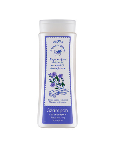 Z APTECZKI BABUNI regeneračný šampón s ľanovým semienkom a sladkým drievkom 300 ml