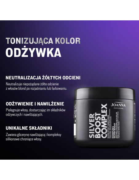PROFESSIONAL SILVER BOOST COMPLEX Tónovací kondicionér striebornej farby 500g
