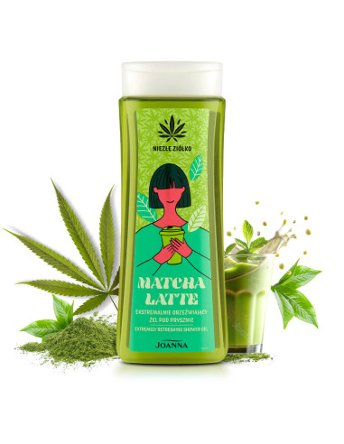 NICE HERB Matcha Latte sprchový gel, extrémně osvěžující 300 ml