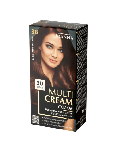 MULTI CREAM COLOR farba na vlasy 38 Gaštanová hnedá
