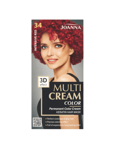 Joanna Multi Cream Color Barva na vlasy intenzivní červená 34