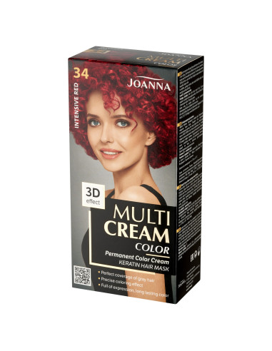 Joanna Multi Cream Color Hajszín intenzív vörös 34
