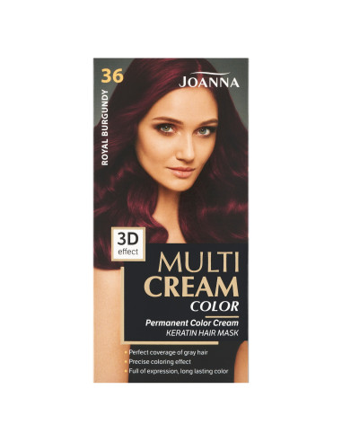 Joanna Multi Cream Color Royal bordó hajszín 36