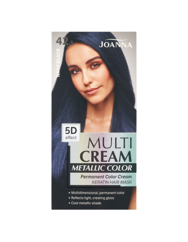 MULTI CREAM METALLIC COLOR farba na vlasy 42.5 Modročierna