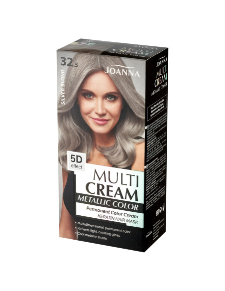 MULTI CREAM METALLIC COLOR farba na vlasy 32.5 Strieborná blond