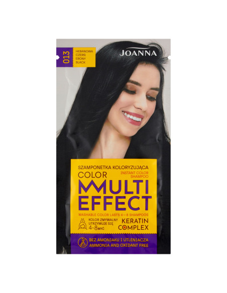 MULTI EFFECT COLOR farbiaci šampón 013 Ebenová čierna 35 g