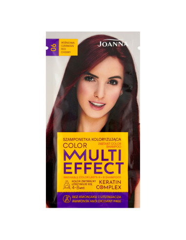 MULTI EFFECT COLOR barvicí šampon 06 Višňová červená