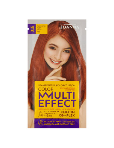 MULTI EFFECT color Barvicí šampon Flame red /015/ PL,GB,HU,SK,RO,RU,SE,FI