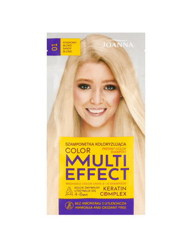 MULTI EFFECT COLOR farbiaci šampón 01 Piesková blond 35 g