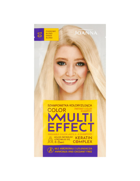 MULTI EFFECT színes színező sampon Homokszőke /01/