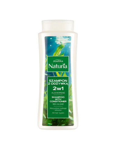 NATURIA šampón 2v1 pre všetky typy. vlasy s morskými riasami 500ml
