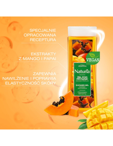 NATURIA Sprchový gel Mango a papája 300 ml