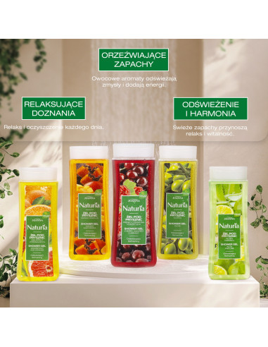 NATURIA Sprchový gel Mango a papája 300 ml