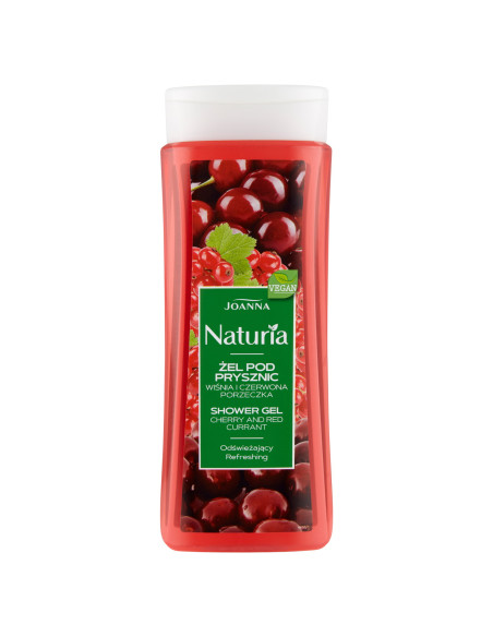 NATURIA BODY Sprchový gél čerešňa a červené ríbezle 300 ml