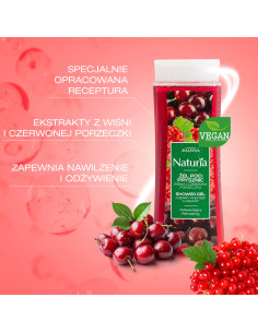 NATURIA tusfürdő cseresznye és ribizli 300 ml 2