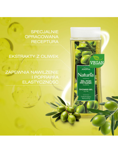 NATURIA olivový sprchový gel 300 ml – hydratace a relax pro každý den